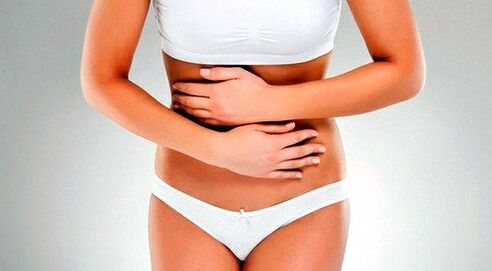 parasitoen ondorioz sabeleko mina